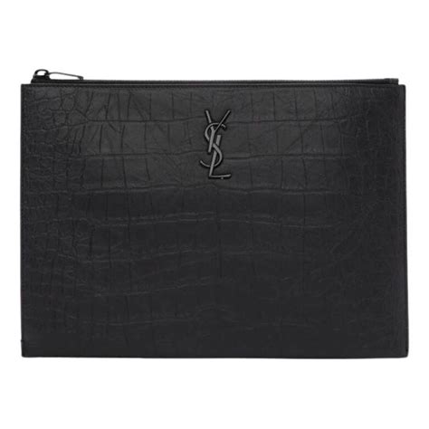 buy ysl clutch online|ysl crocodile clutch.